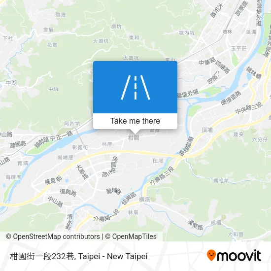 柑園街一段232巷地圖