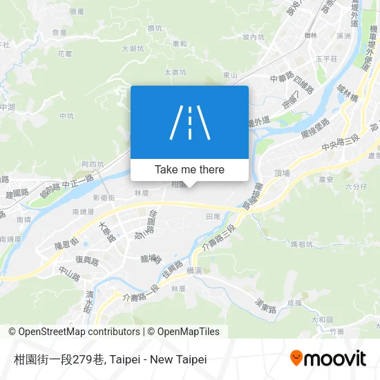 柑園街一段279巷地圖