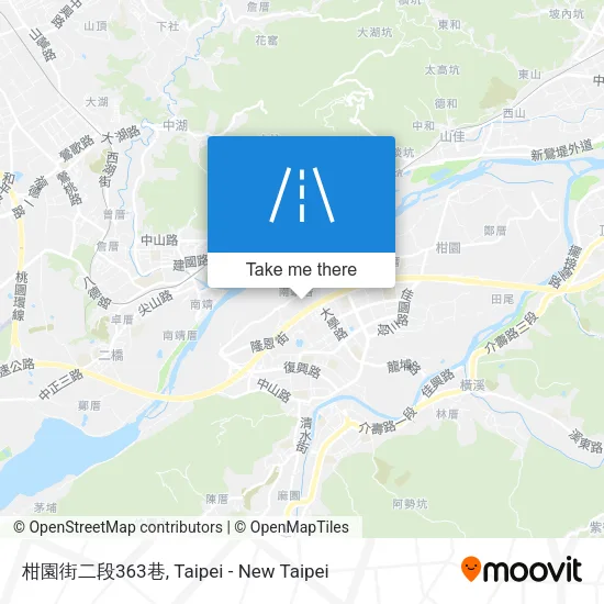 柑園街二段363巷地圖