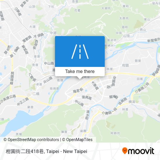 柑園街二段418巷地圖