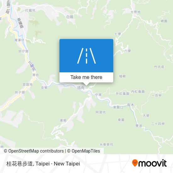 桂花巷步道地圖