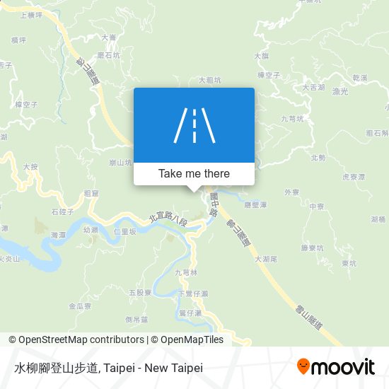 水柳腳登山步道 map