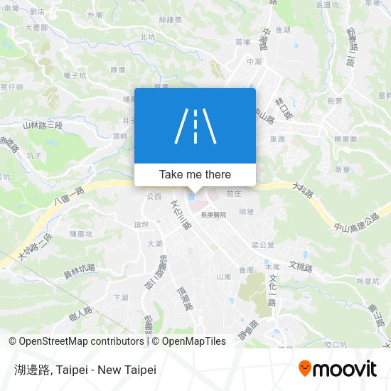 湖邊路 map