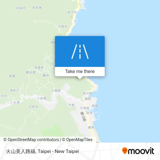 火山美人路線 map