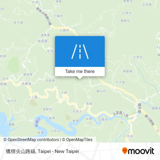獵狸尖山路線 map