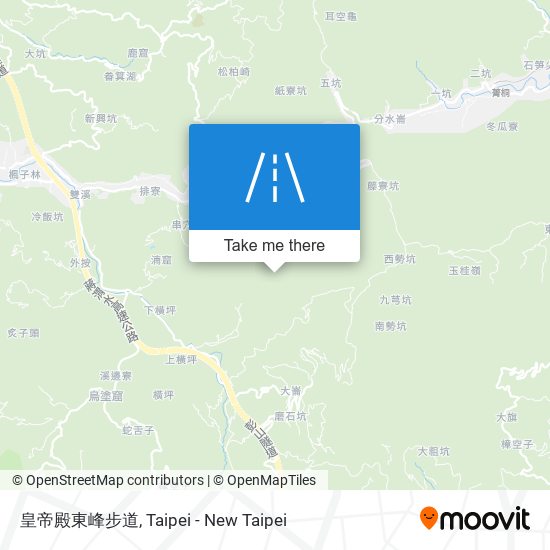 皇帝殿東峰步道地圖