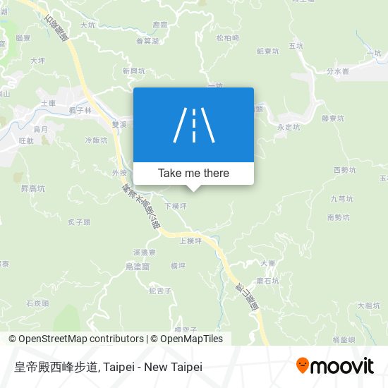 皇帝殿西峰步道 map