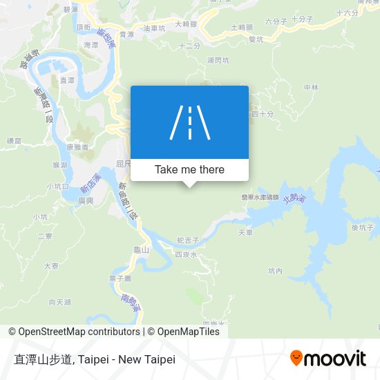直潭山步道 map