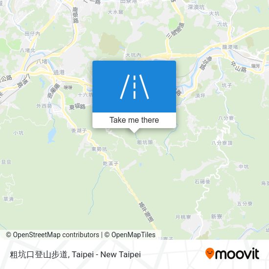 粗坑口登山步道地圖