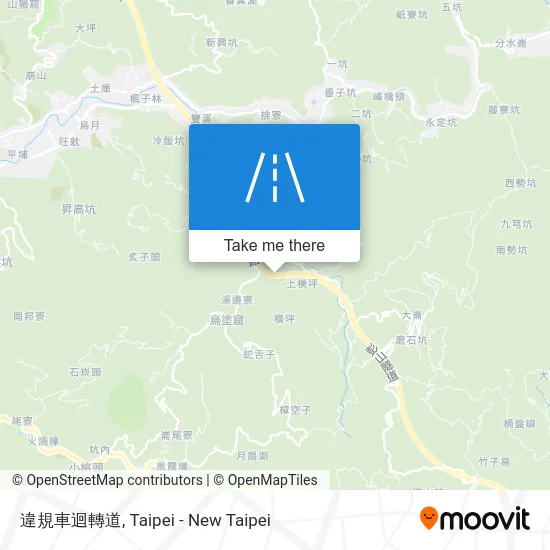 違規車迴轉道 map