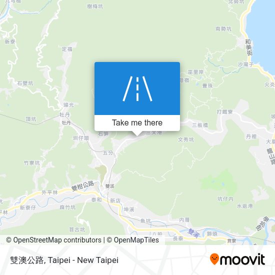 雙澳公路地圖
