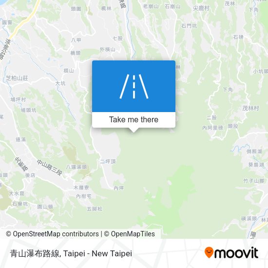 青山瀑布路線 map