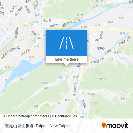 鳶尾山登山步道 map