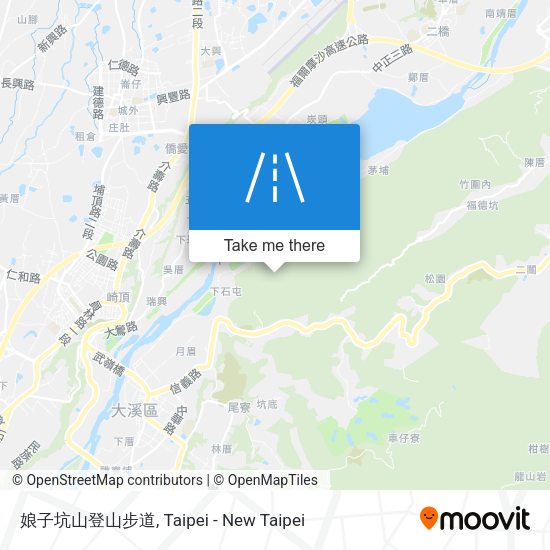 娘子坑山登山步道 map