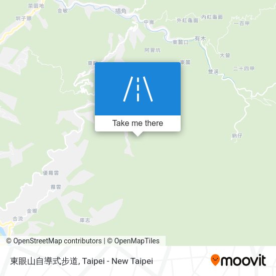東眼山自導式步道地圖