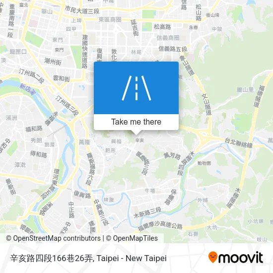 辛亥路四段166巷26弄地圖