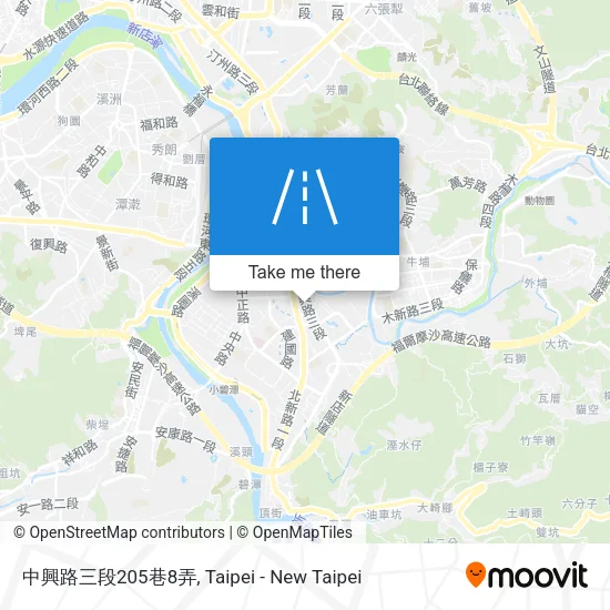 中興路三段205巷8弄地圖