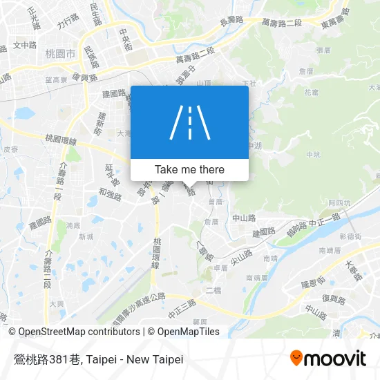 鶯桃路381巷地圖