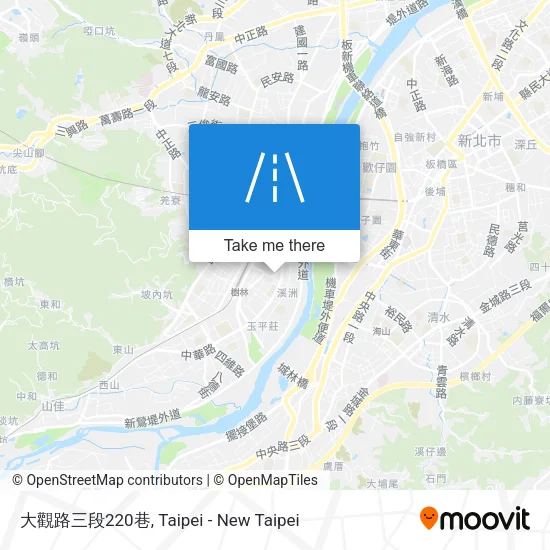 大觀路三段220巷地圖