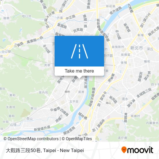 大觀路三段50巷地圖