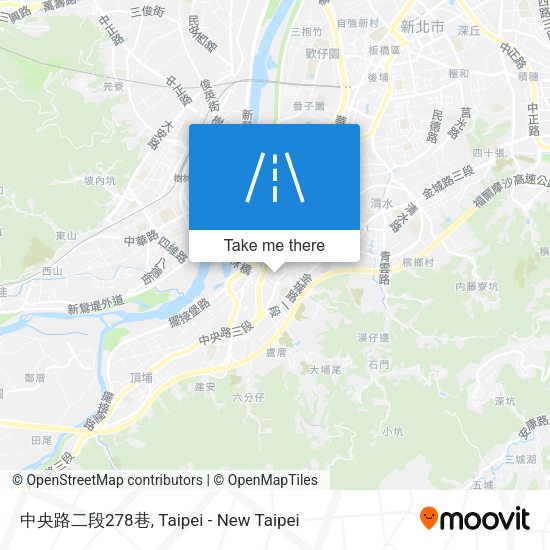 中央路二段278巷地圖