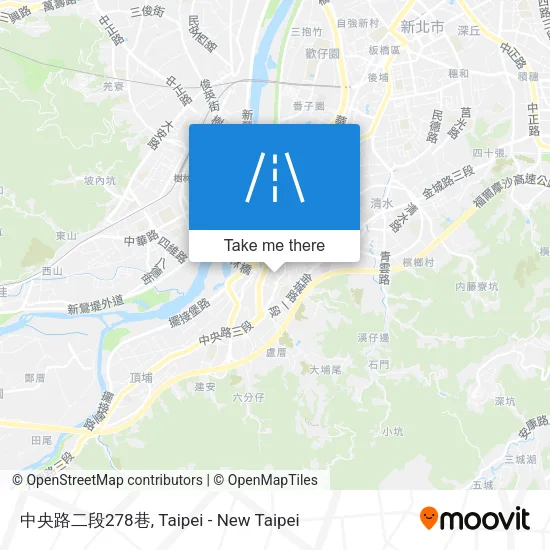 中央路二段278巷地圖