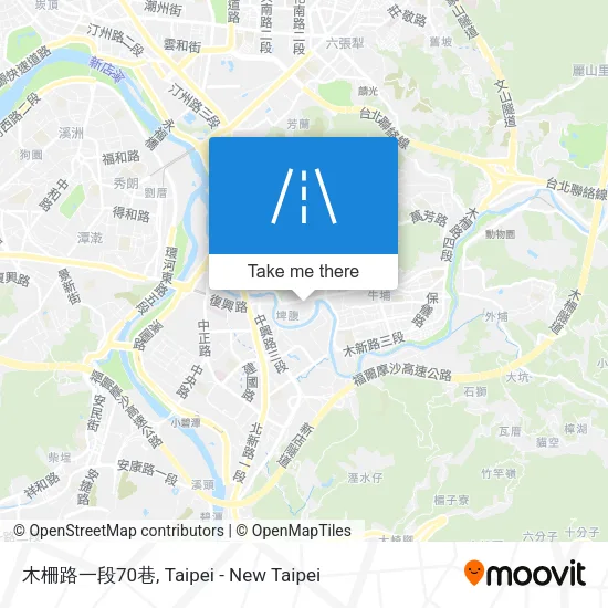 木柵路一段70巷地圖