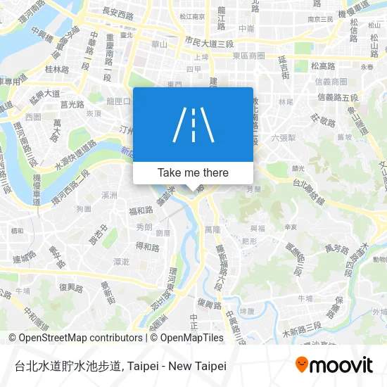 台北水道貯水池步道 map