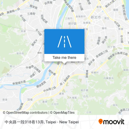 中央路一段318巷13弄地圖