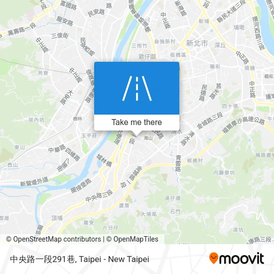 中央路一段291巷地圖