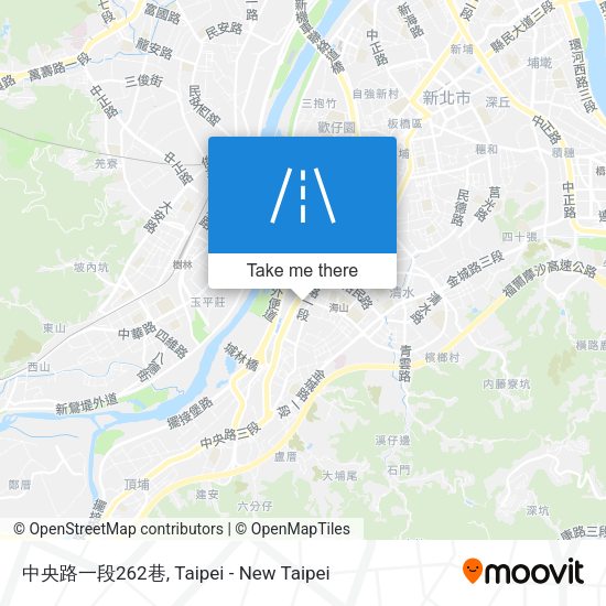 中央路一段262巷地圖