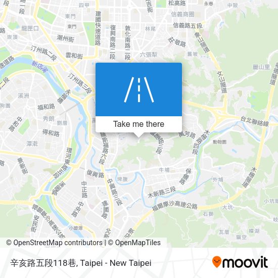 辛亥路五段118巷 map