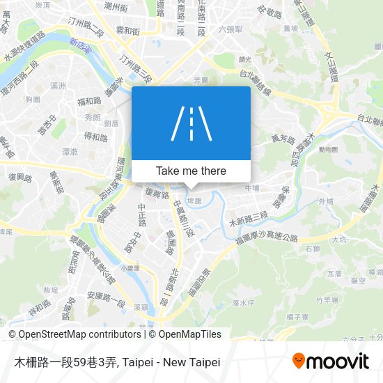 木柵路一段59巷3弄地圖