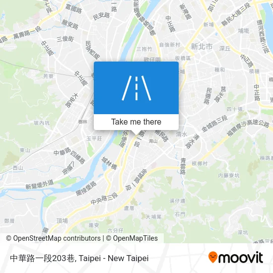 中華路一段203巷 map