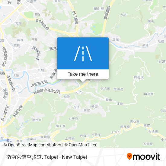 指南宮猫空歩道地圖