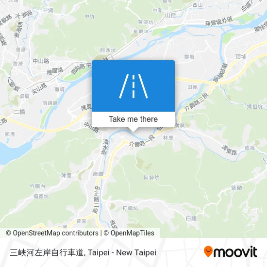三峽河左岸自行車道 map
