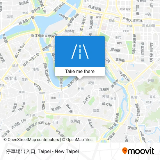 停車場出入口 map