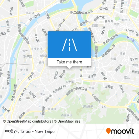 中橫路 map