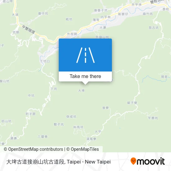大埤古道接崩山坑古道段 map