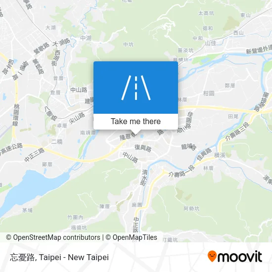 忘憂路 map