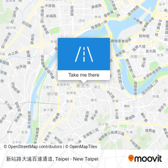 新站路大遠百連通道 map