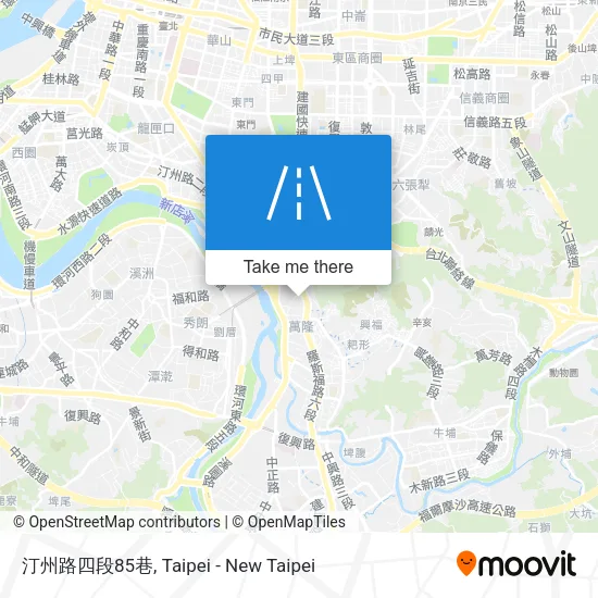 汀州路四段85巷地圖