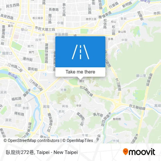 臥龍街272巷地圖