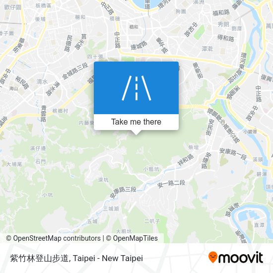 紫竹林登山步道地圖