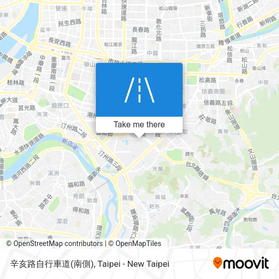 辛亥路自行車道(南側) map