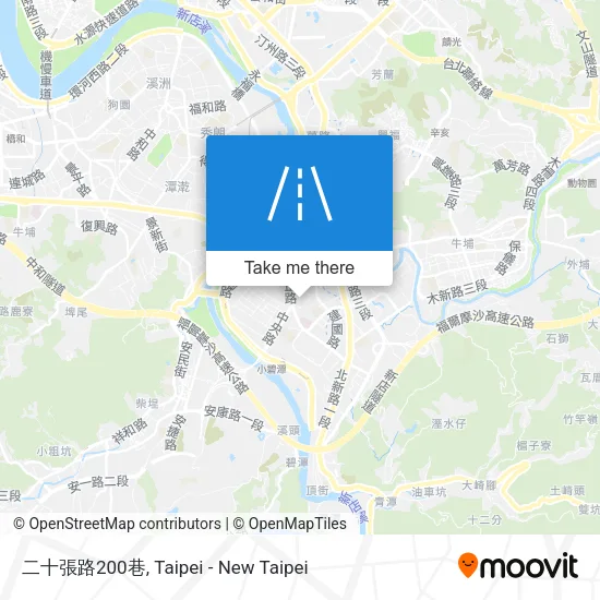 二十張路200巷 map