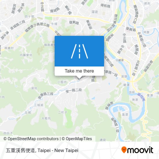 五重溪舊便道地圖