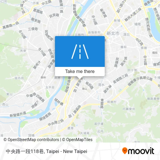 中央路一段118巷地圖