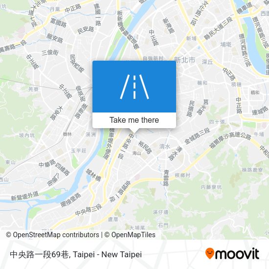 中央路一段69巷地圖