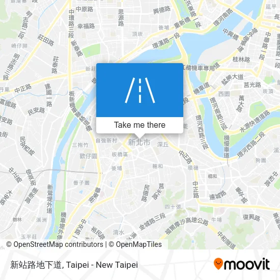新站路地下道 map